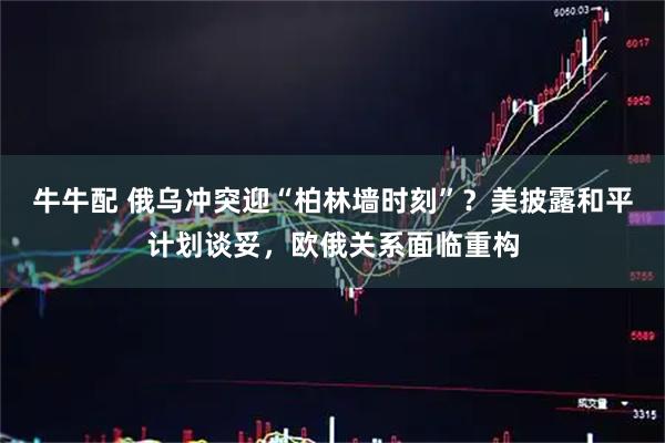 牛牛配 俄乌冲突迎“柏林墙时刻”？美披露和平计划谈妥，欧俄关系面临重构